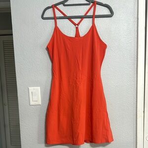 Outdoor Voices Orange Sleeveless Sundress
